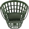 Beaupretty 50 Pezzi Cesto per Palline da Golf in Plastica Verde con Manico | Ampia Bocca e Struttura a Rete, Base Stabile e Ventilata, per Raccolta Pratica al Campo e Coaching