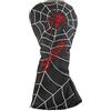 GOOACTION 1PC Spider Golf Club Driver Head Cover con Ricamo Creativo Modello In Pelle Sintetica Nero Golf Headcovers