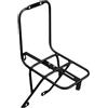 Generic Portapacchi anteriore per bicicletta, con montanti e cinghie, 265 g | Porta-pizza anteriore in alluminio, stabile e senza sonaglio, accessorio universale regolabile per mountain bike, ghiaia