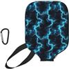 Generic Copri Paddle pickleball Racchetta Blue Light-Ning pickleball Paddle Cover | Universale Impermeabile Neoprene Paddle Cover Per L'uso Esterno uomini e donne Allenamento