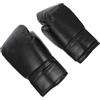 Homoyoyo Guanti da Boxe da Allenamento Professionali Imbottiti per Sparring | PU Nero, Fascia Polso Larga Regolabile, Fori D'aria, per Sacco e Colpitori, Facile da Lavare