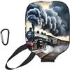 YQxwJL Copertura per pagaia in neoprene con stampa di nuvole di treno a vapore, custodia protettiva con cerniera e tasca in rete e moschettone