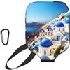 YQxwJL Santorini - Copertura per pagaia da pickleball, in neoprene, con cerniera e tasca in rete e moschettone