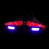 SOESFOUFU Sella Bici in PU con Lampada, Ammortizzata, per Mountain Bike | Traspirante e Semplice da Installare, Comoda per Uso Outdoor, Accessorio Incluso, Nero e Rosso