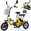 Generic Triciclo elettrico adulti, pieghevole, resistente, per spostamenti urbani