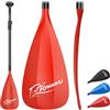 FOWAWU Pagaia SUP Alluminio/semi-carbonio, Leggero Pagaia da 3 pezzi per SUP Stand Up Paddle Board, Remo per Sup Regolabile Telescopica 160 cm - 210 cm