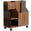 MotiveTech Fitness Equipment Rack Mobile Porta Attrezzi Palestra Supporto Manubri Scomparti Palle Tappetini Costruzione Robusta in Acrilico E Pannello Densità, color to 2