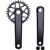 Prowheel Guarnitura per bicicletta da 170 mm, corona da 30 t con larghezza | Guarnitura per bicicletta da 170 mm, con corona sottile e albero quadrato, per mountain bike