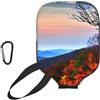 YQxwJL Blue Ridge Mountains - Custodia protettiva in neoprene con cerniera e tasca in rete e moschettone