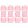 BESTOMZ 4 Pezzi Fibbia per Occhialini da Nuoto, Clip Rosa in Plastica | Aggancio Sicuro senza Attrezzi, Ricambio Facile per Allenamento in Ambiente Acquatico, Dimensioni 6,00x2,20x0,50cm