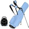 Amagogo a da Golf con Divisori Sacca da Golf a, Azzurro, Borsa Da Golf Con Supporto, 7 Scomparti Per Mazze, Tasca Termica Per Bevande E Tasca In Velluto Per Gioielli