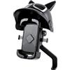Generico Supporto Cellulare da Moto Supporto - Casco Rotazione 360° | Adatto Telefoni 8,9-18,3 Cm Per Moto Per Specchietto Retrovisore, Ciclismo, Pendolarismo, Strade Cittadine