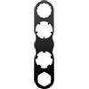 Baoblaze Chiave Bici Bici Attrezzo Manutenzione Piatta Smontaggio Look Corpo Piatto con Ritagli Multifunzionali, Nero