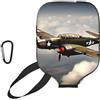 YQxwJL World War 2 Aircraft Airplane 2-Standard-Scale-2_00x Stampa Neoprene Pickleball Paddle Cover,Zipper Custodia protettiva con tasca in rete e moschettone