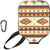 YQxwJL Copertura per pagaia da pickleball in neoprene con stampa nativa americana, manica protettiva con cerniera con tasca in rete e moschettone