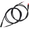 ibasenice Cavo Segnale Bicicletta 2 Pin Maschio Femmina Nero | Connessione per Modifica Bici, PVC Resistente, Plug And Play, Trasmissione Stabile, per Lunghe Uscite
