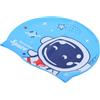 BESTYASH Cuffia da Nuoto in Silicone, Cartone Spaziale Blu | Elastica, Leggera per Piscina, Chioma Lunghi, Ragazze e Ragazzi, Uso Quotidiano