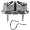 VANZACK Acciaio Inossidabile Morsetto per Corda Marina, Argento, Cam Cleat per Barca, e D'Ancora, e Rigging Kayak