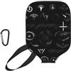 YQxwJL Supernatural Symbols - Custodia protettiva per pickleball, in neoprene, con cerniera, tasca in rete e moschettone