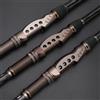 Hoppipola Canna da surfcasting leggera in carbonio: Extra Heavy Power per pesca da surf, guide robuste per lenza intrecciata e monofilamento, 1,8 m/2,1 m/2,4 m, marrone