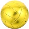 VOSAREA Pallavolo Dorata, Taglia Ufficiale 5, Pvc, per Principianti | Superficie Lucida Motivo , e Resistente alla Pressione, Adatta a Scuola e Attività All'aperto