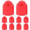 AUTSUPPL Gomma Protezione Rossa 10 Pezzi per Stecca da Biliardo Elegante | Copertura Terminale per Cue Stick, Installazione Semplice, Protezione Duratura, Finitura Stilosa per Accessorio