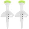 HAKIDZEL Plastica Tee da Golf Regolabile Verde 2 Pezzi | Supporto Stabile, Altezza Regolabile Precisione, Resistente All'usura, Accessorio per Tappeti da Golf