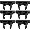 Angoily 6 Pezzi Supporto Kayak Base Stabile, Clip Modulari Antiscivolo | Plastica Nera, Tubi Metallici Spessi, Facile Stoccaggio e Trasporto, per Remi Kayak e Tavole Gonfiabili