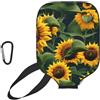 YQxwJL Copertura per pagaia in neoprene con stampa di girasole a tema piante, custodia protettiva con cerniera con tasca in rete e moschettone