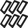 Hemobllo 6 Pezzi Toppa per Pinna da Surf per Paddleboard Patch per Pinna da Surf 9 Pollici PVC Nero Installazione Facile Connessione Stabile e Paddleboard Laghi e Spiagge