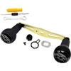 LatoYard Per CNC Alluminio Mulinello Da Pesca Maniglia 110mm con Silicone | 110mm Baitcasting Reel Maniglia per CNC Alluminio Silicone Manopola S Drum Reel