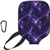 Generic pickleball Racket Case Violet Light-Ning pickleball Paddle Cover | Impermeabile Universale Custodia per racchetta da pickleball Per uomini e donne L'uso Esterno Fits Most Rackets