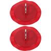 HOMSFOU 2 Pezzi Accessorio per Tavola da Surf in Acciaio Inox Rosso | Paddle Board e Kayak, Fissaggio Rapido e Regolazione Semplice, PVC e Acciaio Inox, Sport Acquatici