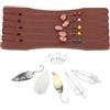 ULTECHNOVO Set Esche da Pesca a Cucchiaino in Lega e Plastica per Bass e Trota | Kit Riutilizzabile per Acqua Dolciaria e Salata, Attira Pesci, Adatto a Pesca, Confezione Assortita Colore Casuale