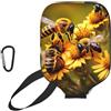 YQxwJL Copertura di pagaia del pickleball del neoprene della stampa dell'ape che vola la manica protettiva della chiusura lampo con la tasca della maglia ed