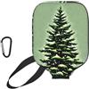 YQxwJL Pine Needle Tree Winter Landscape Print Neoprene Pickleball Paddle Cover,Zipper Custodia protettiva con tasca in rete e moschettone