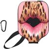 Generic Racket Sleeve Leopard Print Lips With A Bow pickleball Paddle Cover | antigraffio Impermeabile Neoprene Paddle Cover Per L'uso Esterno Fits Most Rackets Allenamento