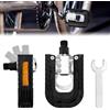 VGECEE 2 Pedali Bici con Chiave Pedali Bici, 9/16 Pedale Pieghevole per Bicicltte | Antiscivolo Pedale Per Bicicltte Alluminio, Piastre MTB Flat Pieghevoli , con Superficie Antiscivolo e Riflettori