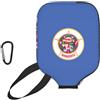 YQxwJL Copertura per pagaia in neoprene con stampa bandiera del Minnesota, custodia protettiva con cerniera e tasca in rete e moschettone