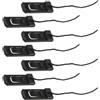 Sosoport 7 Pezzi Clip per Pinna Centrale per Paddleboard, Fissaggio Nero | PVC e Nylon, per Tavole Box US Centrale, Stabilità Migliorata, per Principianti e Viaggiatori