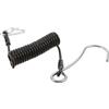 Artibetter Gancio da Deriva per Immersione Subacquea con Molla e Cordino | Acciaio Inossidabile e Tpu, Nero, Aggancio Rapido con Clip a Scatto, per Derive e Reef Hook Diving