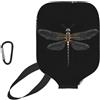 YQxwJL Dragonfly - Custodia protettiva per pickleball, in neoprene, con cerniera, tasca in rete e moschettone