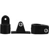 HAKIDZEL Supporto per Tenda Parasole da Barca, per Tubo 22mm, Nero | Plastica Robusta, Montaggio Rapido e Rimozione Semplice, Design Regolabile, Riduce la Resistenza al Vento