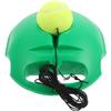 DEARMAMY Allenatore Tennis Singolo con Base Stabile e Corda Elastica Verde | Set con Palla Rimbalzante, Accessori Inclusi, Plastica e Gomma, per Casa e Viaggio, Principianti Adulti