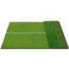 AsrMyjcx Tappetino da Allenamento Golf Tappeto Pratica Swing Base EVA Sintetica Superficie Antiscivolo con Fori per Tee Pieghevole Adatto per Casa Giardino Ufficio, 120-180cm, Tre Erbe