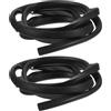 HAKIDZEL 2 Pezzi Protezione Bordo Pagaia SUP in PVC Nero, 1m per Acqua | Asta e Pala, Installazione Semplice, Design Leggero, Protezione da Urti, per Canoa e Sport Acquatici