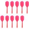 Kichvoe 10 Pezzi Aste per Freccette in Plastica Rossa, Fissaggio Sicuro | Foro di Bloccaggio e Cono Rinforzato, per Principianti e Uso Professionale, Accessorio Leggero