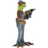 Baoblaze Statuetta di Rana con Trapano Elettrico, Regalo per Casa, Patio E Giardino