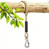 Mikiuly Corda per Altalena,Cinghie per Amaca All'aperto,Attacco per Amaca Albero | Gancio Acciaio Inox per Interno/Esterno,Adatto per Altalene e Amache,120cm