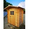 CABEX Casetta in legno per esterni con Pavimento, Sistema Block House, perline spessore 16mm - articolo BLOCK120
